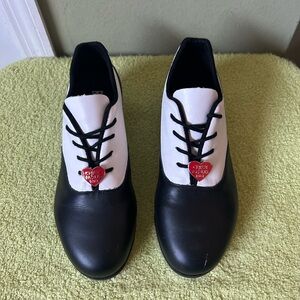 Bloch Black and White Women's Dance Tap Shoes